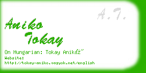 aniko tokay business card